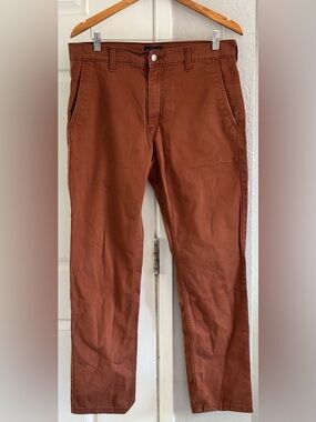 Mens Levi's Rust Color Pants Size 33X30